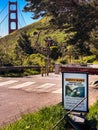 Theft warning sign in San Francisco. Royalty Free Stock Photo