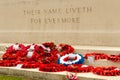 Their name liveth for evermore poppies. Royalty Free Stock Photo