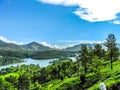 Beautiful landscape with wild forest and Periyar River, Kerala, India Royalty Free Stock Photo