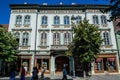 Thellmann House from 1870 on Nicolae Balcescu Street, Sibiu, Romania Royalty Free Stock Photo