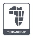 thematic map icon in trendy design style. thematic map icon isolated on white background. thematic map vector icon simple and