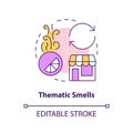Thematic smells concept icon