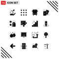 16 Creative Icons Modern Signs and Symbols of healthcare, card, traffic, casino, game