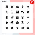 25 Creative Icons Modern Signs and Symbols of loud speaker, party, like, music, audio