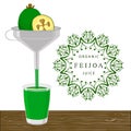 The theme feijoa Royalty Free Stock Photo