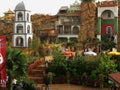 Theme park artificial landscape Mexican style