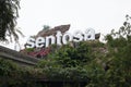 Theme park Sentosa, sand beach resort