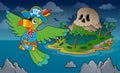 Theme with pirate skull island 4