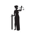 Themis Femida justice symbol Royalty Free Stock Photo