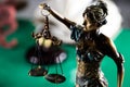 Themis figurine. The criminal law. Royalty Free Stock Photo