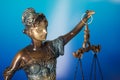 Themis figurine. The criminal law. Royalty Free Stock Photo