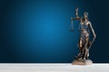 Themis Statue Justice Scales Law Lawyer Business Concept Royalty Free Stock Photo