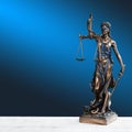 Themis Statue Justice Scales Law Lawyer Business Concept Royalty Free Stock Photo