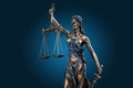 Themis Statue Justice Scales Law Lawyer Business Concept Royalty Free Stock Photo