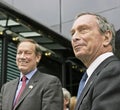 George Pataki and Michael Bloomberg in Manhattan in 2003