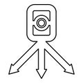 Theodolite survey equipment for measurements on tripod geodetic device tacheometer research level instrument geodesy tool contour