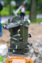 Theodolite survey scope Royalty Free Stock Photo