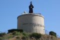 Theodor Herzl statue at Herzliya, Israel Royalty Free Stock Photo