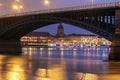 Theodor Heuss Bridge and Christuskirche