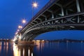 Theodor Heuss Bridge in Mainz Royalty Free Stock Photo