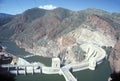 Theodore Roosevelt Dam at Theodore Roosevelt Lake, AZ Royalty Free Stock Photo