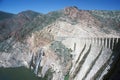 Theodore Roosevelt Dam at Theodore Roosevelt Lake, AZ Royalty Free Stock Photo