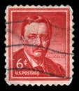 Theodore Roosevelt US Postage Stamp Royalty Free Stock Photo