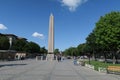 Theodosian Obelisk from Egypt, at the Hippodrom of Constantinople in Istanbul, Turkey