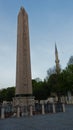 Theodosius ancient egyptian obelisk dated 1400 B.C. with hieroglyphics, re-erected at Constantinopolis in the 4th century A.D.