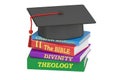 Theology education, 3D rendering Royalty Free Stock Photo