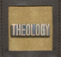 Theology word framed