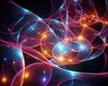 theoretical framework in which string theory can be found. Royalty Free Stock Photo