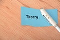 A theory is a comprehensive and well-substantiated explanation or framework that describes and interprets a set of observed Royalty Free Stock Photo