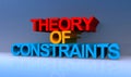 Theory of constraints on blue Royalty Free Stock Photo