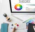 Theory Graphic Chart Color Scheme Concept Royalty Free Stock Photo