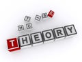 theory word block on white Royalty Free Stock Photo