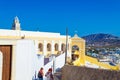 Beautiful building Catholic Cathedral Fira Santorini Greece Royalty Free Stock Photo