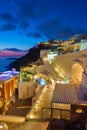 Thera town in Santorini Royalty Free Stock Photo