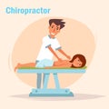 Therapeutic massage. Chiropractor