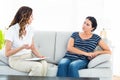 Therapist talking to her patient Royalty Free Stock Photo