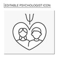 Therapy line icon