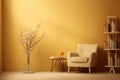 Therapy and psychology room, minimalist interior, free space for text, relaxation and tranquility Royalty Free Stock Photo