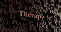 Therapy - Wooden 3D rendered letters/message Royalty Free Stock Photo