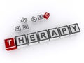 therapy word block on white Royalty Free Stock Photo