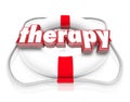 Therapy Word Life Preserver Medical Health Care Rehab