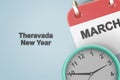 Theravada New Year background