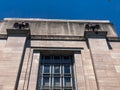 Eagles on historic building in downtown Knoxville, Tennessee Royalty Free Stock Photo