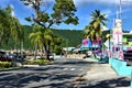 St thomas us virgin island colorful street capital