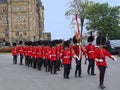 Changing of the guard ceremony in front of the Canadian Parliament building