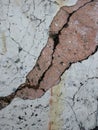There is a crack in the wall. Royalty Free Stock Photo